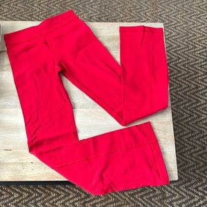 Lululemon Leggings Pants Full Length Flare Red